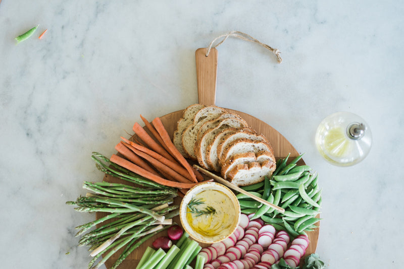 Round Pine Charcuterie Board, Large