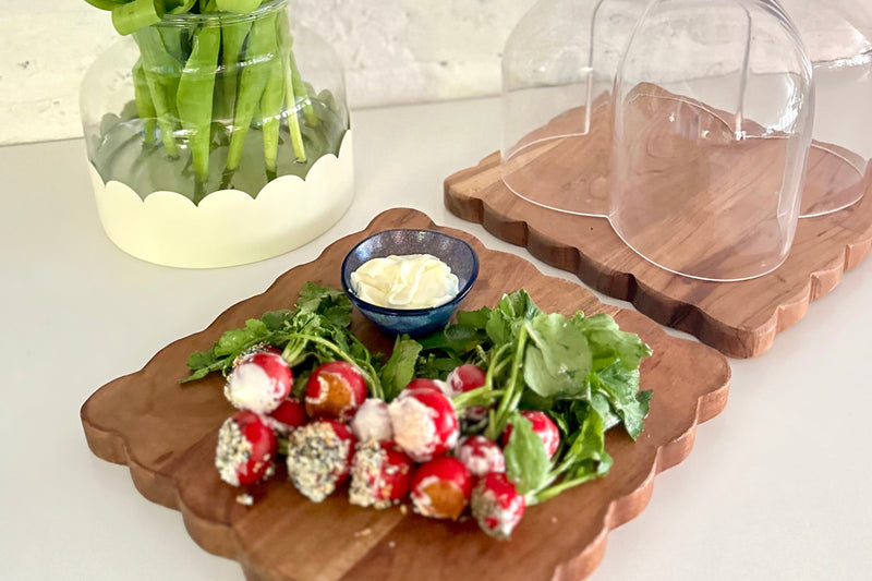 Scalloped Cutting Board, Large Square