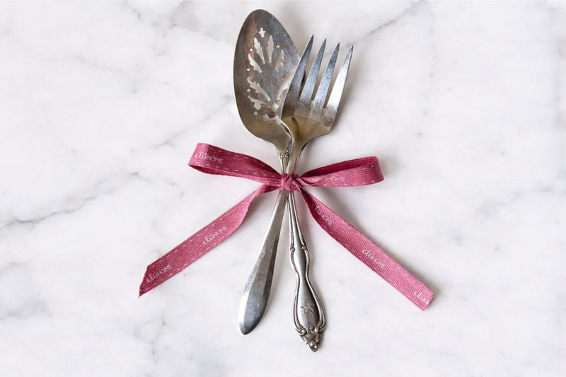 Found Silver Dessert Serving Set