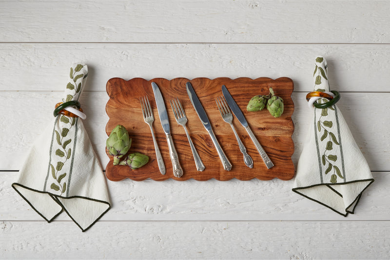 Scalloped Cutting Board, Medium Rectangle