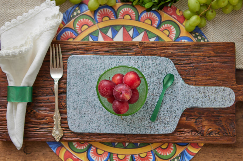 Glass Dipping Bowls, Set of 4, Spruce Green