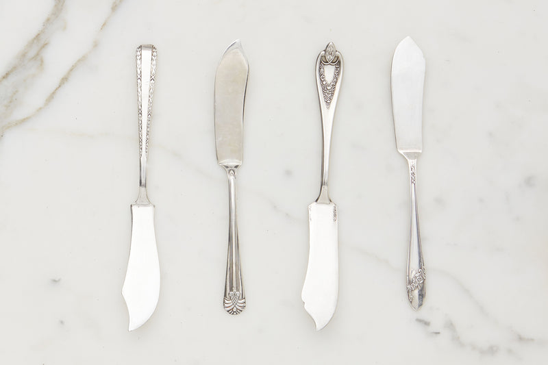 Found Silver Spreader, Set of 4