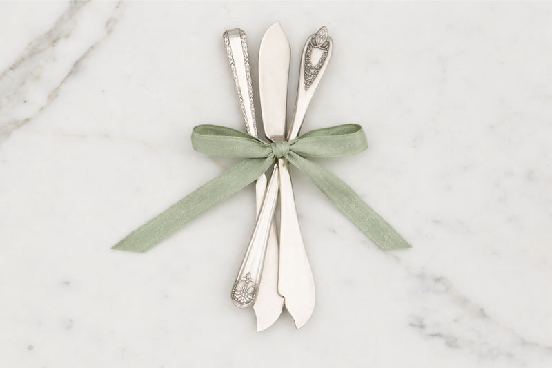 Found Silver Spreader, Set of 4