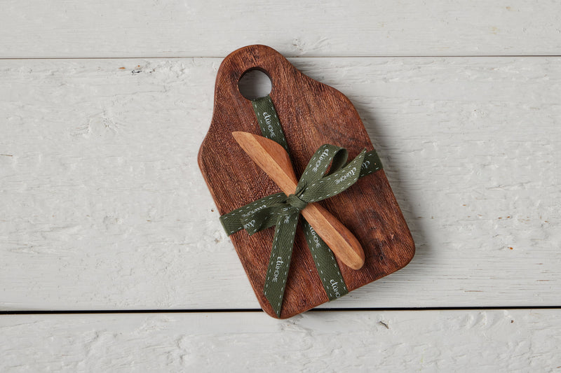 Mini Appetizer Board, Natural, Spruce Ribbon