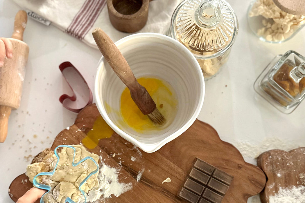 French Pastry Brush, Cherrywood