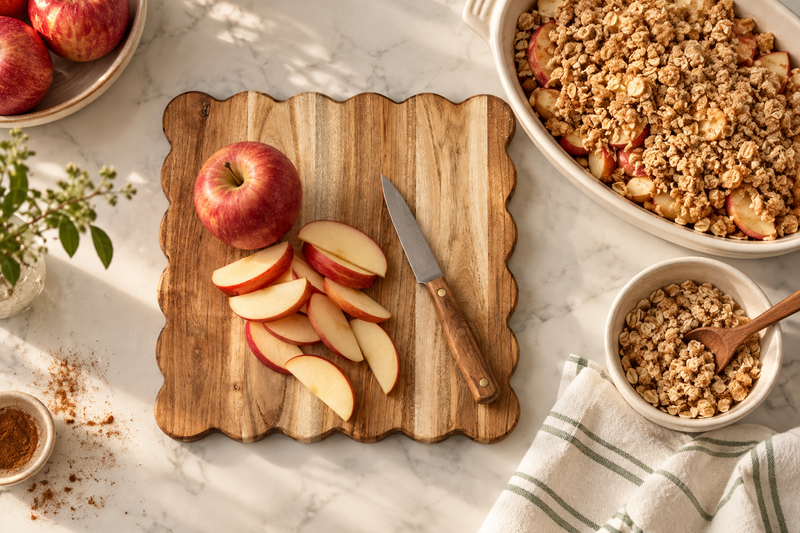 Scalloped Cutting Board, Medium Square