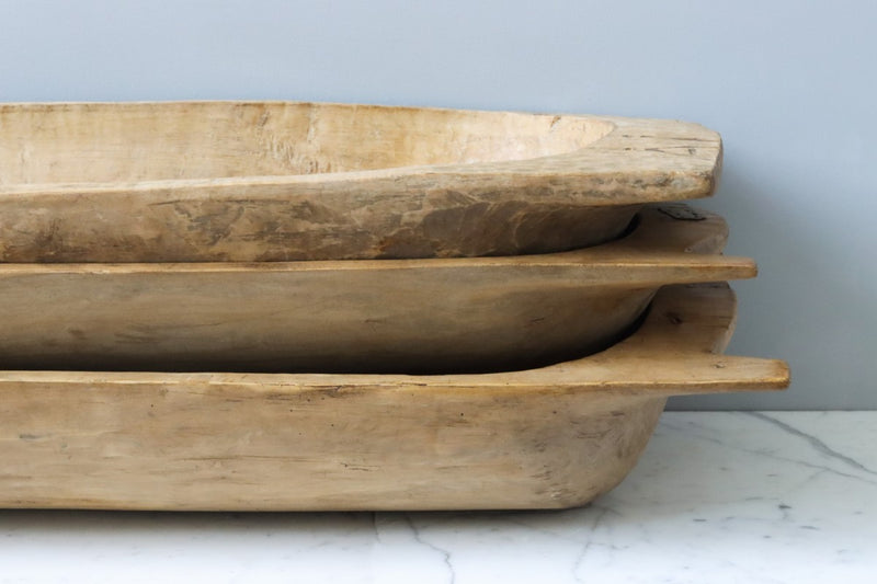 Antique Oval Dough Bowl, Large