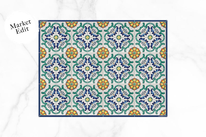 Positano B Italian Rectangle Vinyl Placemat