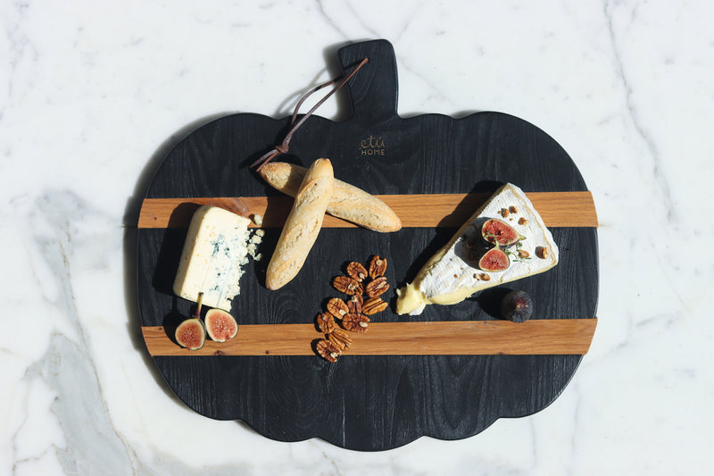 Black Mod Pumpkin Charcuterie Board, Large