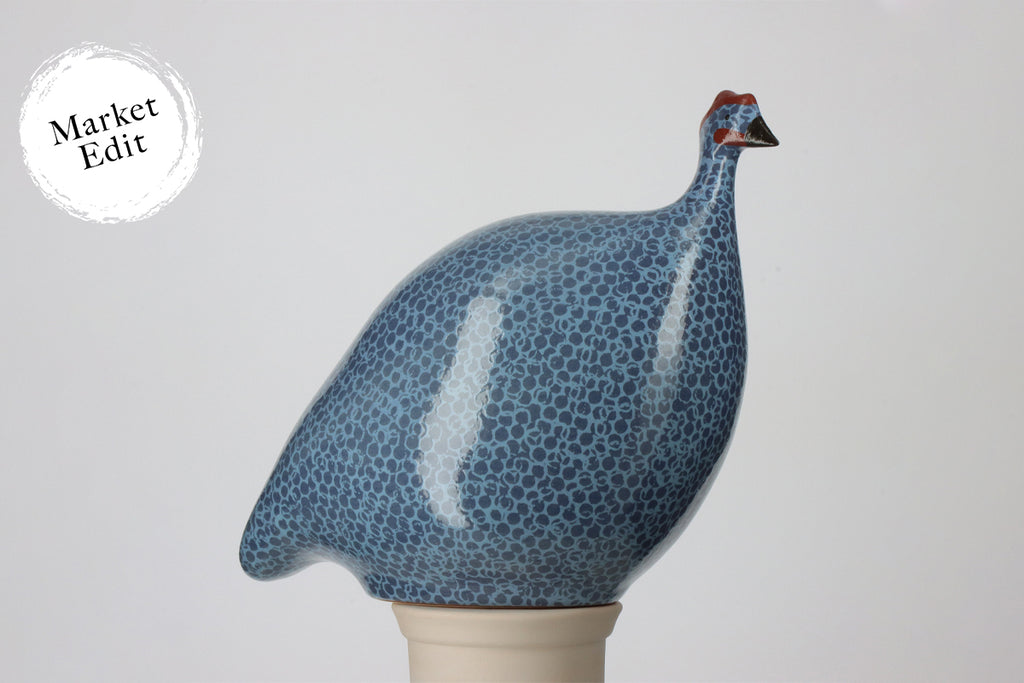 Guinea Fowl Electric Blue Spotted Lavender