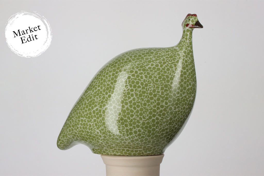 Guinea Fowl Green Splashes Spotted