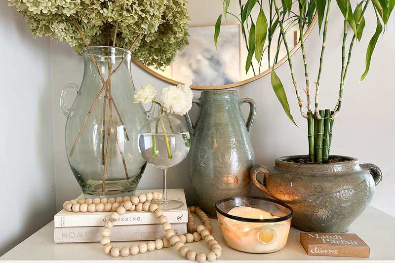 Clear Wine Glass Vase, Large