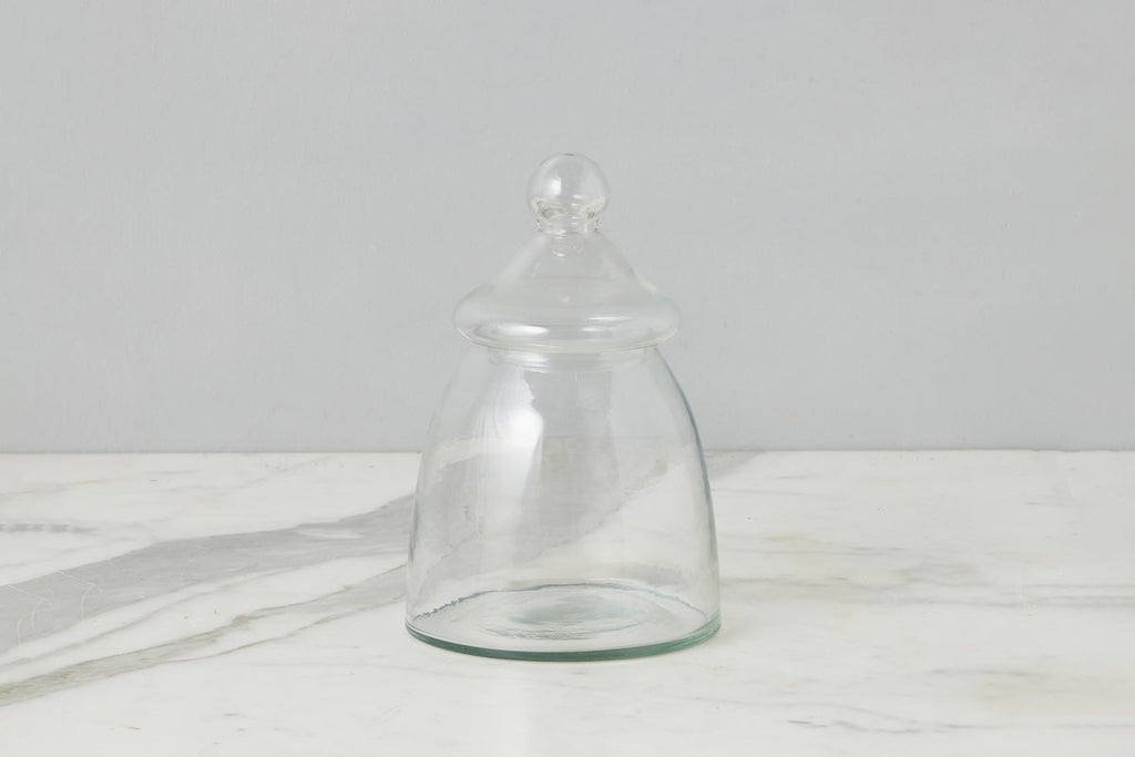 Vintage Glass Bon Bon Jar Lid Small