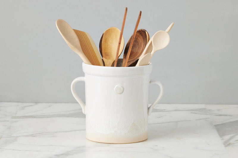 Kitchen Chef Set w/ White Handthrown Crock