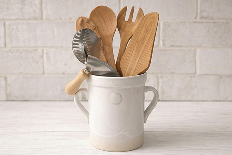 Italian Chef Set w/ White Handthrown Crock