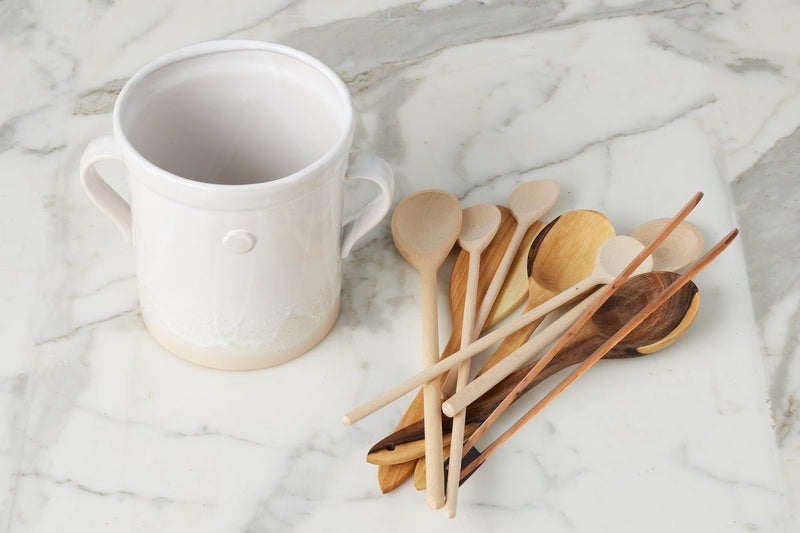 Kitchen Chef Set w/ White Handthrown Crock