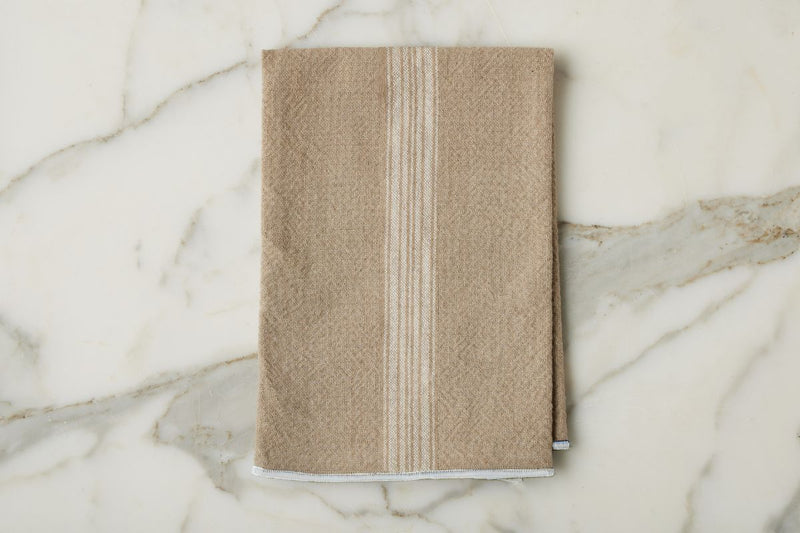 Dinner Napkins, Vintage White Stripe, Set of 4