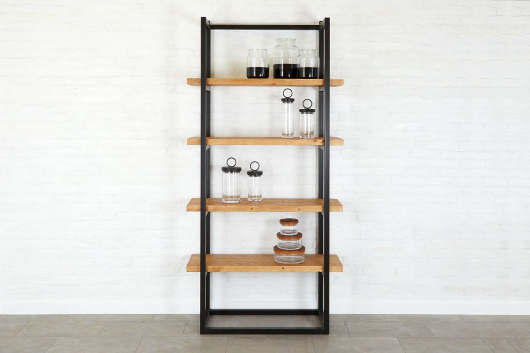 mDesign Vertical Standing Kitchen Pantry Food Shelving with 3 Baskets