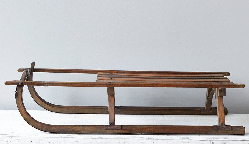etúHOME Antique Wood Sled 1