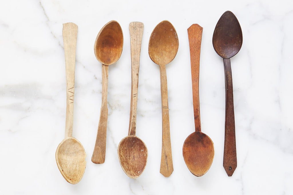 Found Wooden Spoon Set 6