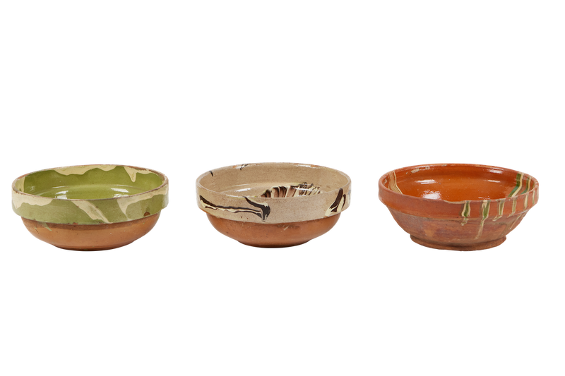 Found Decorative Terracotta Bowl, Assorted