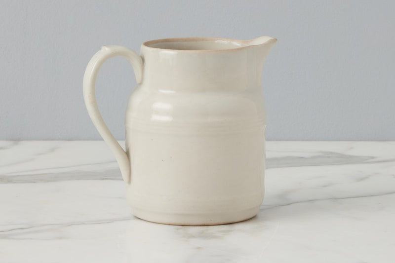 Country French White Pitcher