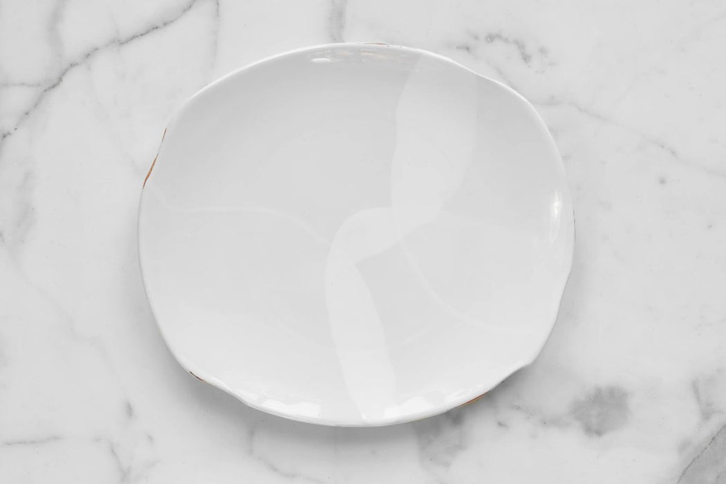 Exposed Edge Organic Dinner Plate, Large