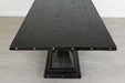 etúHOME Camden Pedestal Rectangle Table, Black 6
