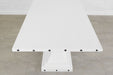 etúHOME Camden Pedestal Rectangle Table, White 6