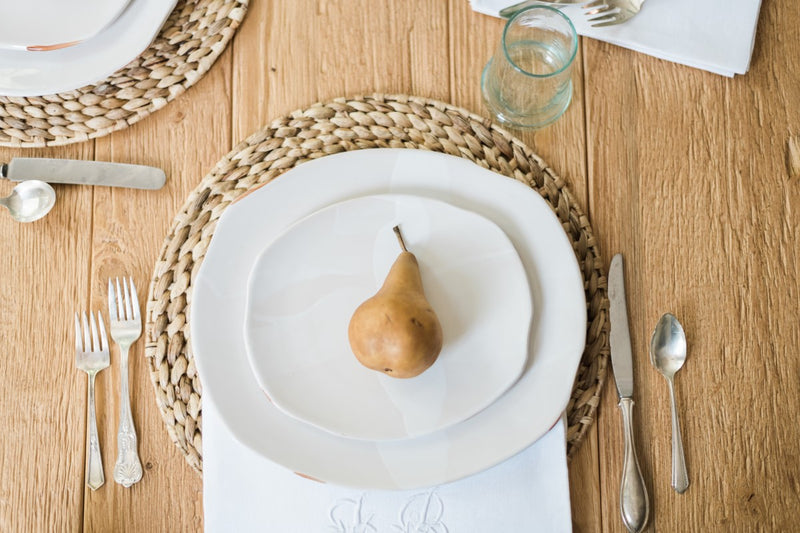 Exposed Edge Organic Dinner Plate, Large