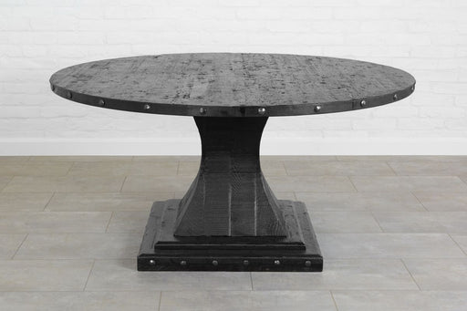 etúHOME Camelot Pedestal Round Table, Black 2