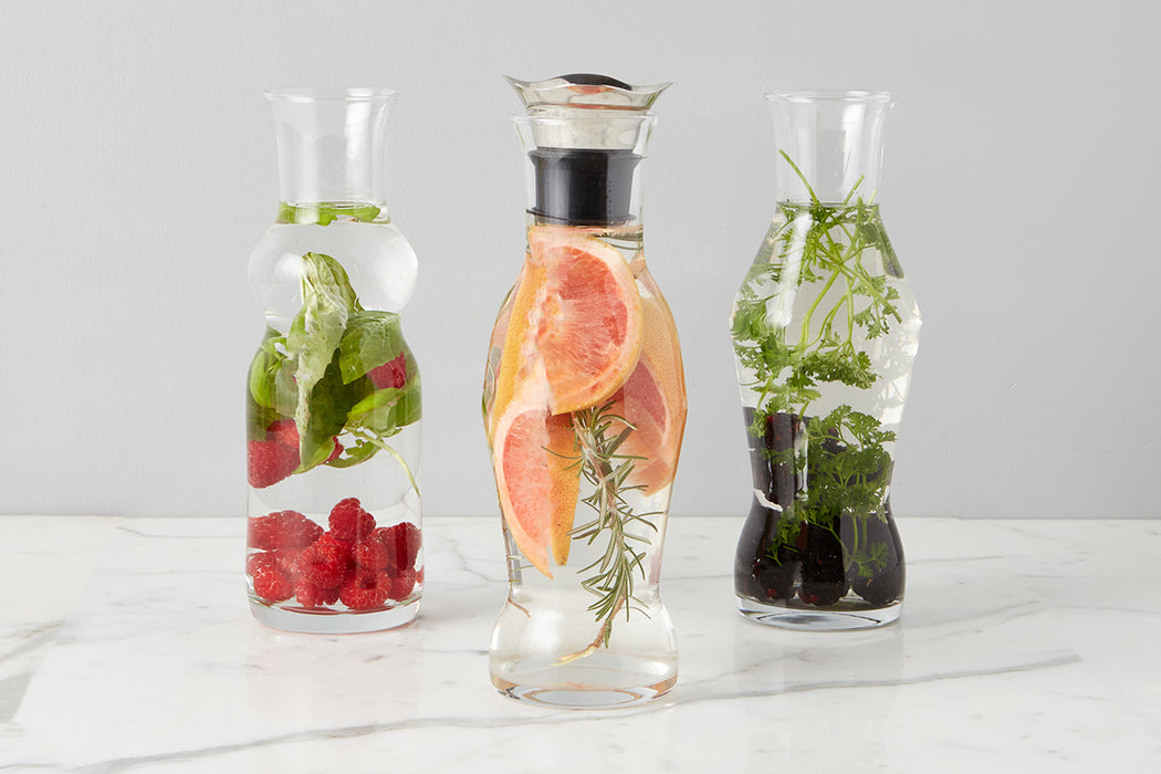 Carafe à eau FRESH en verre 1 litre - Design moderne - Bruno Evrard
