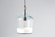 etúHOME White Colorblock Demijohn Pendant 1