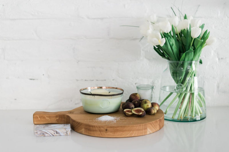 Hand-poured French Candle, Porto Vecchio scent, Fig Leaf and Sea Salt, Large