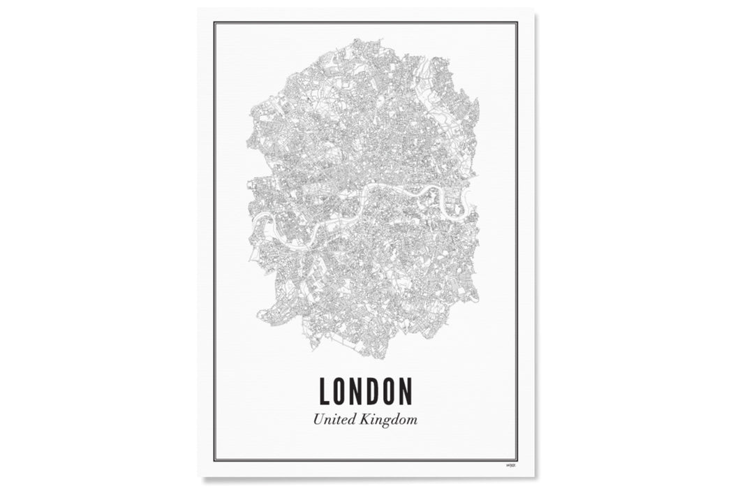 London Map 16x19.5"