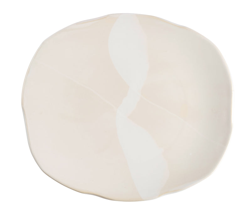 Exposed Edge Organic Dinner Plate, Large