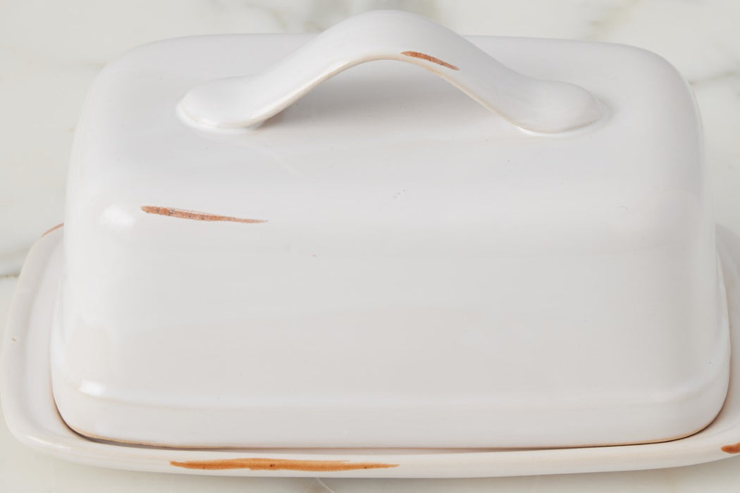 Exposed Edge Butter Dish, Large