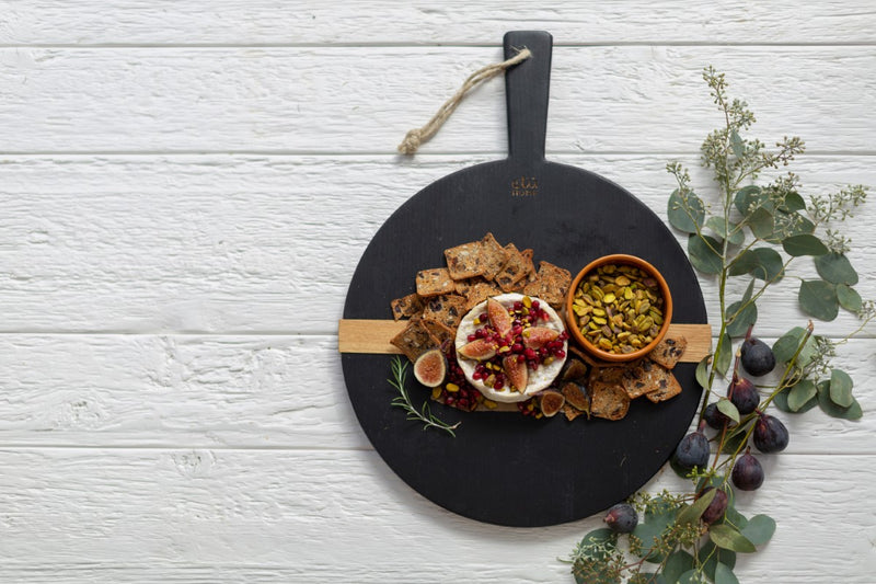 Black Round Mod Charcuterie Board, Small
