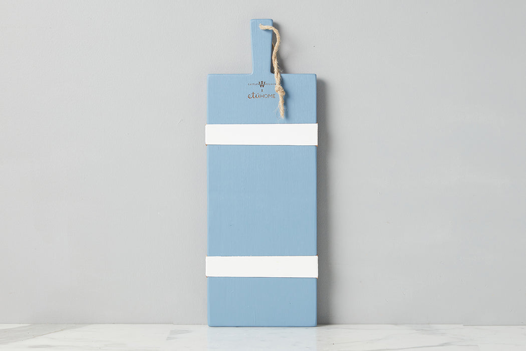 etúHOME Caitlin Wilson French Blue/White Rectangle Mod Charcuterie Board, Small 1