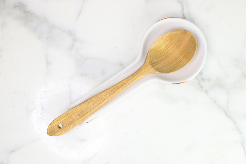 Euro Large Serving Spoon Set, Fruitwood