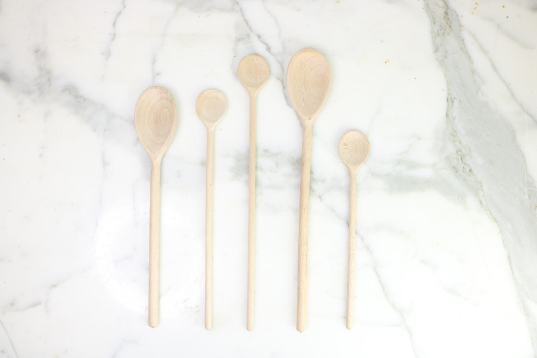 Beechwood Cooking Spoons, Set of 5