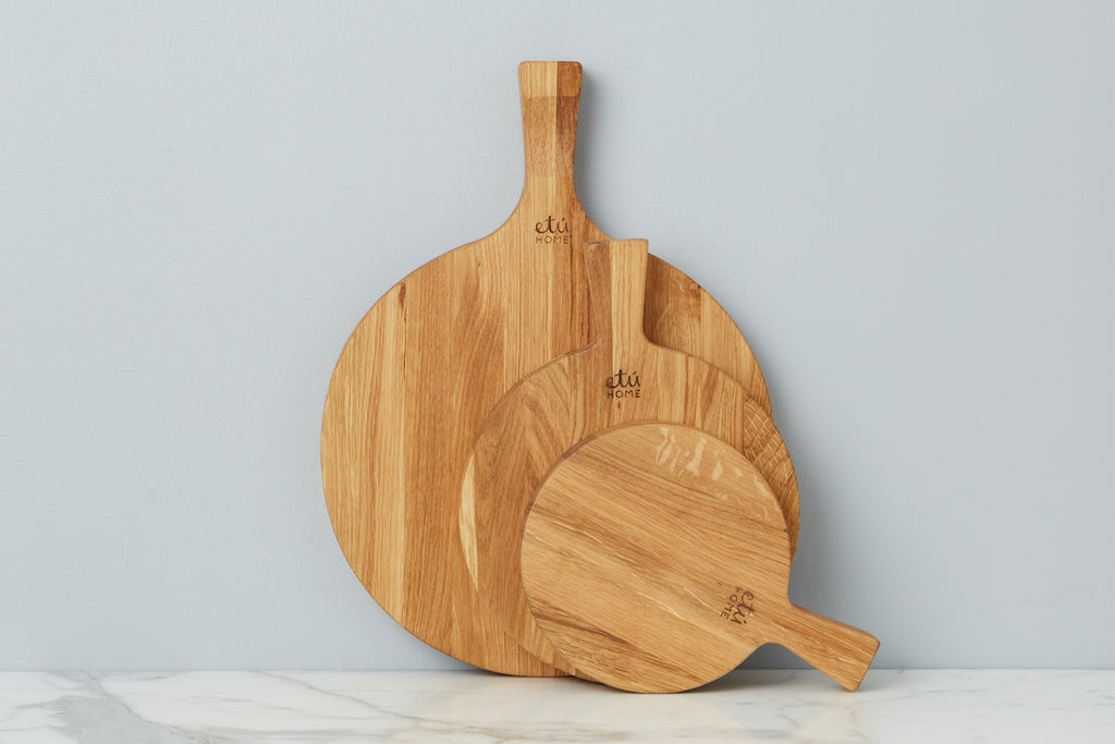 Round Cutting Board - Medium - Iron Accents