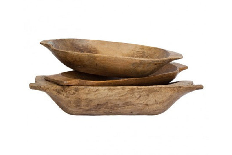 Antique Oval Dough Bowl