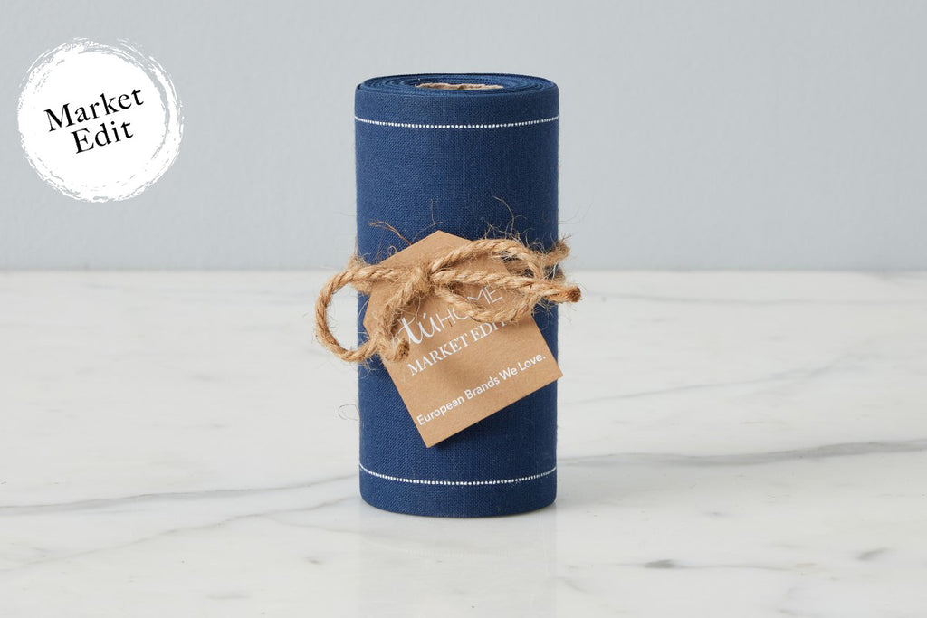 Spanish Disposable Linen Cocktail Napkins 50 Units Petrol