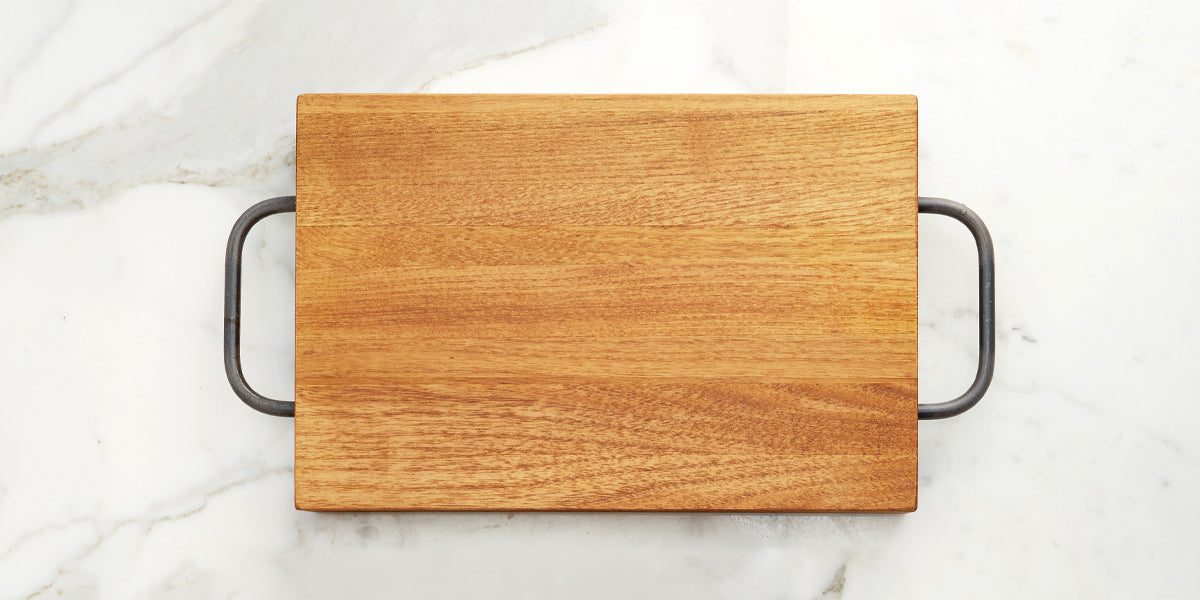 Amish Handcrafted Exotic Wood Cutting Board with Handle
