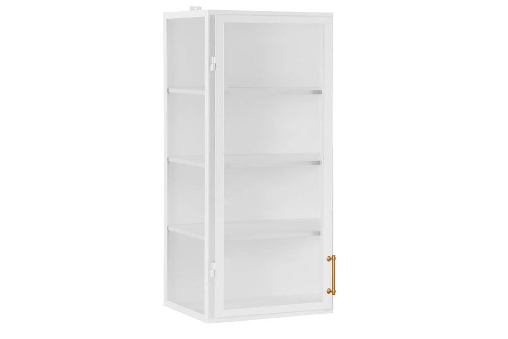 White Wall Hanging Glass Display Cabinet, 24 — etúHOME