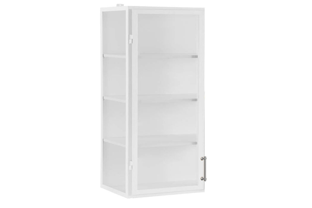 White Wall Hanging Glass Display Cabinet, 24 — etúHOME